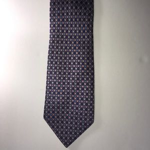 Astor & Black Black and Purple Necktie 100% Silk